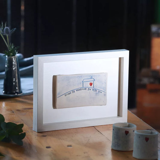 Home Is Wherever I'm With You - Framed Tile