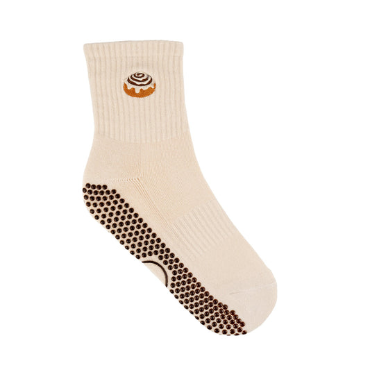 Glide Cinnamon Bun Grip Socks