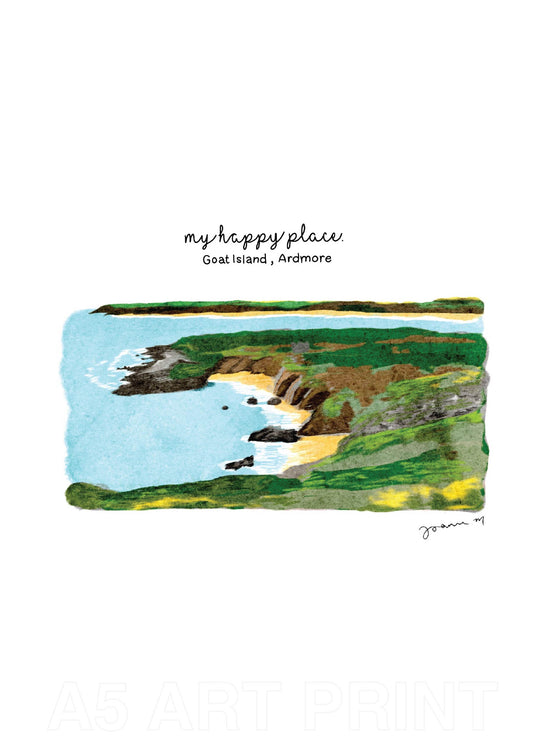 My Happy Place Print - Goat Island