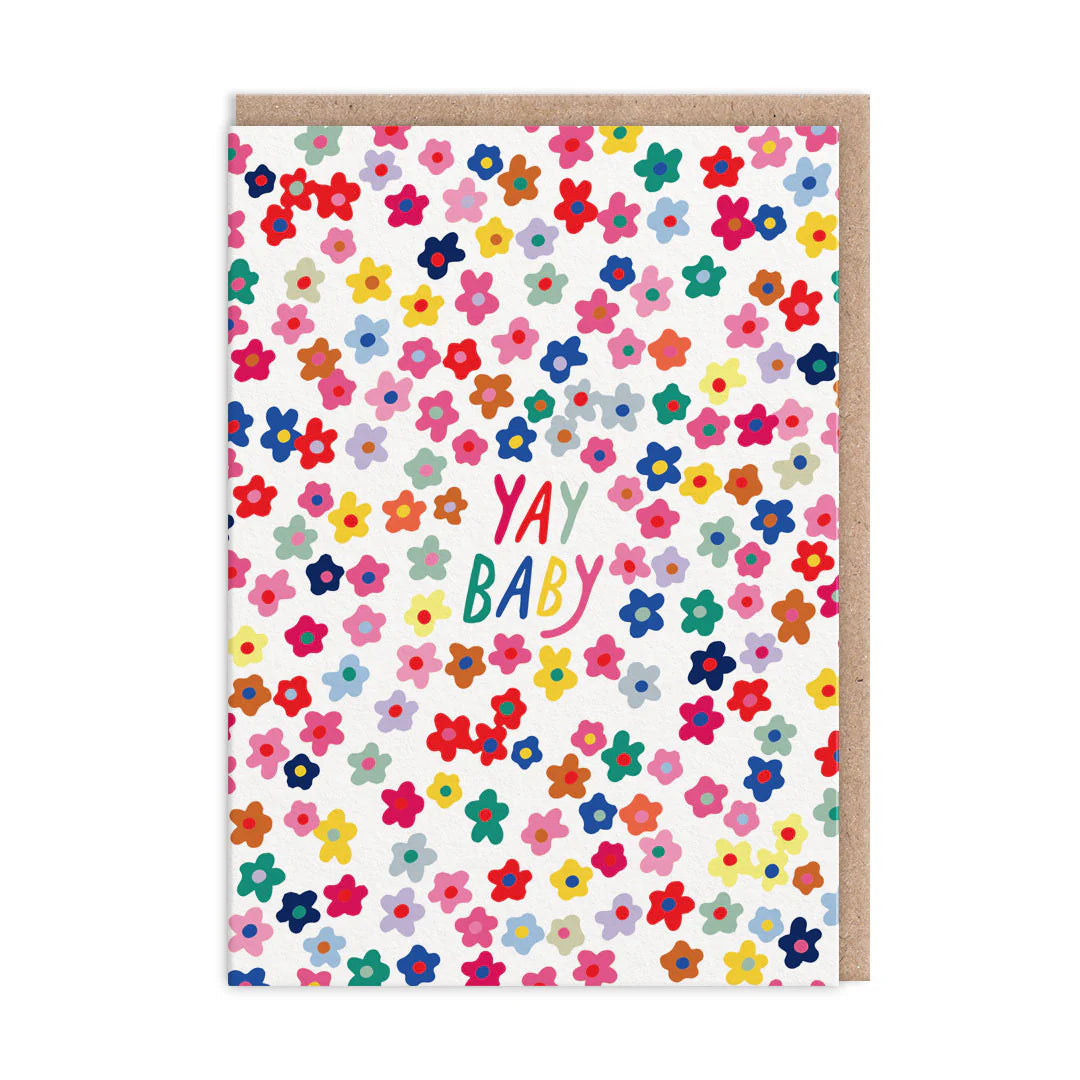 Yay Baby Floral Card