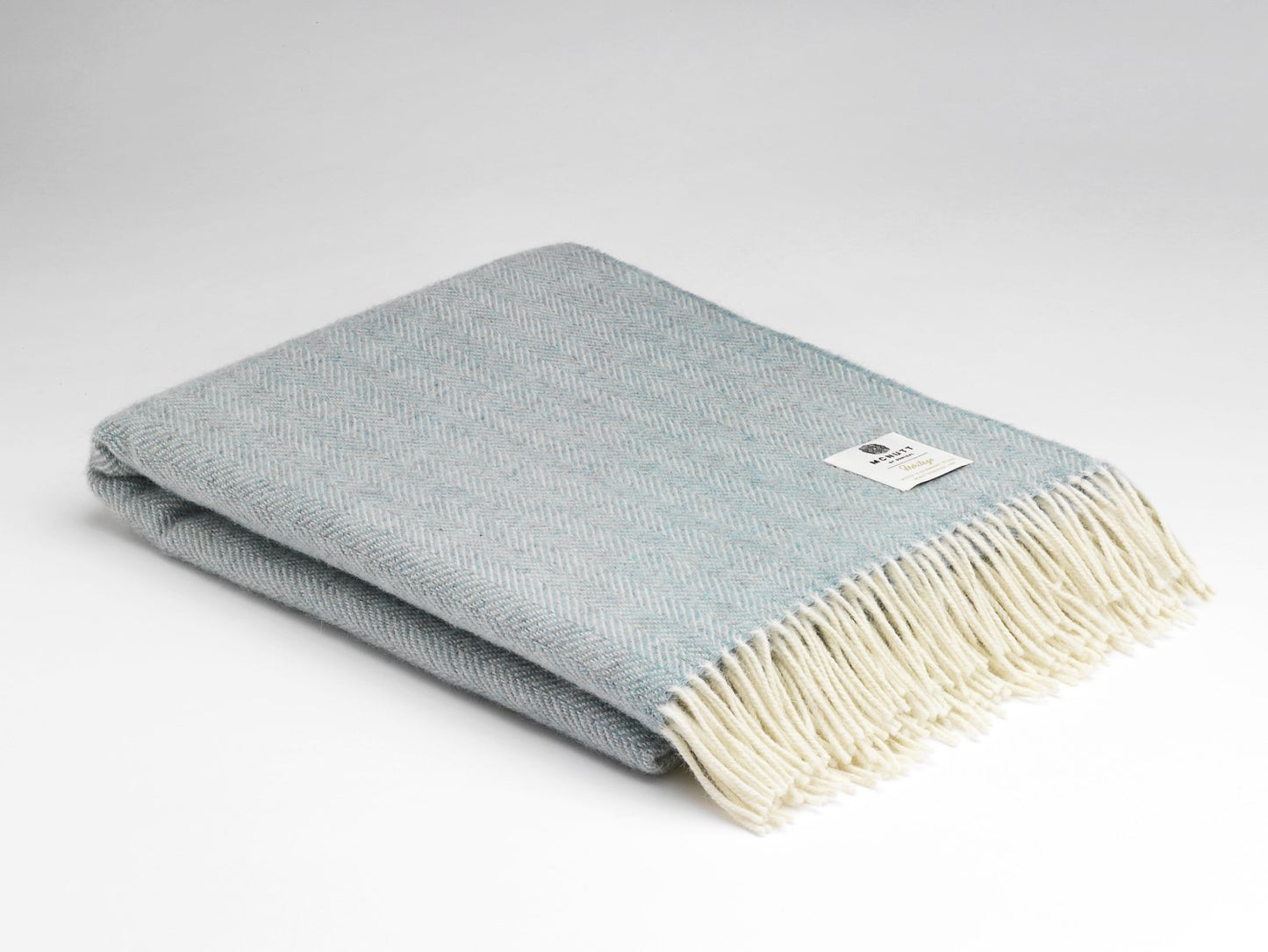 Seagreen Herringbone McNutt Blanket