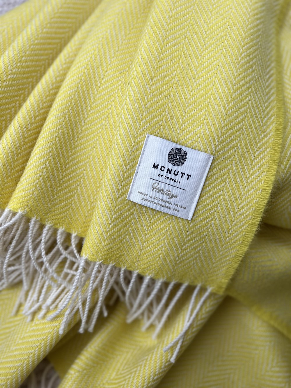 Sunshine Herringbone McNutt Blanket