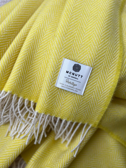 Sunshine Herringbone McNutt Blanket