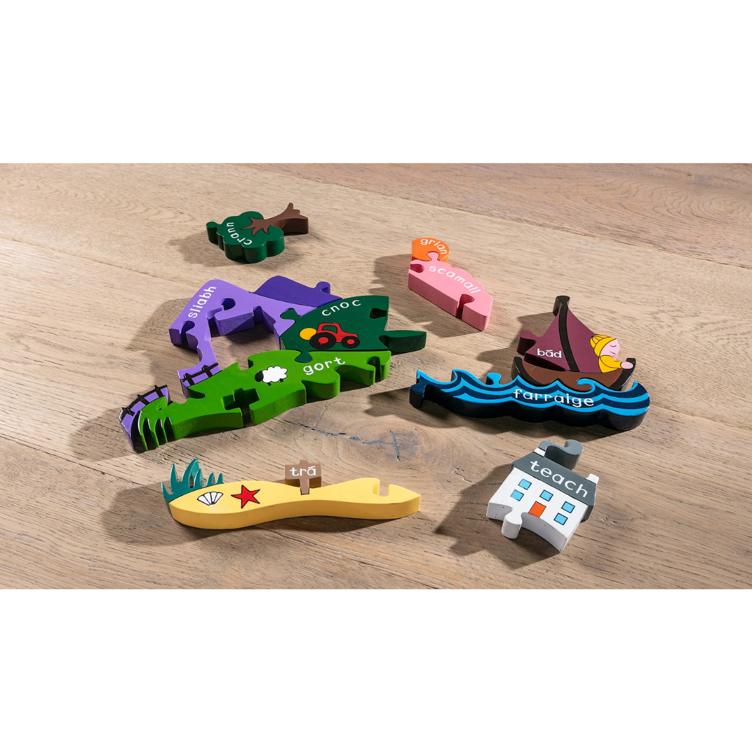 Irish Scene Jigsaw Puzzle - As Gaeilge