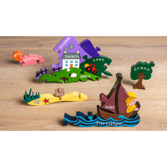 Irish Scene Jigsaw Puzzle - As Gaeilge