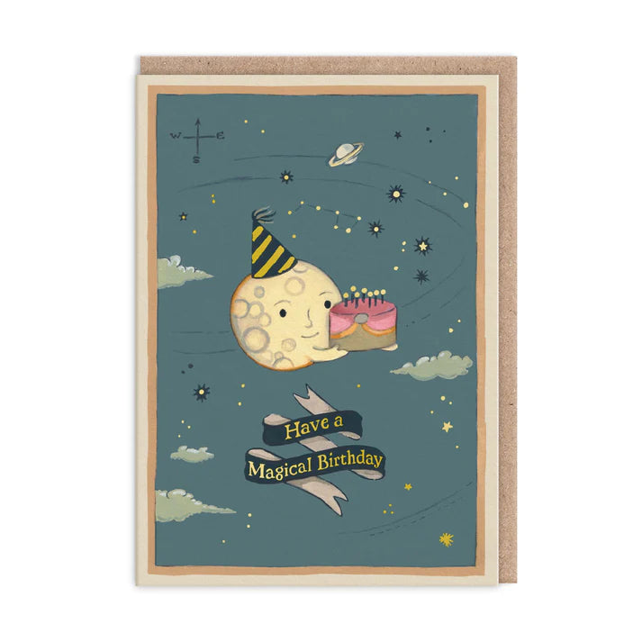 Ohh Deer Moon Cake Birthday Card