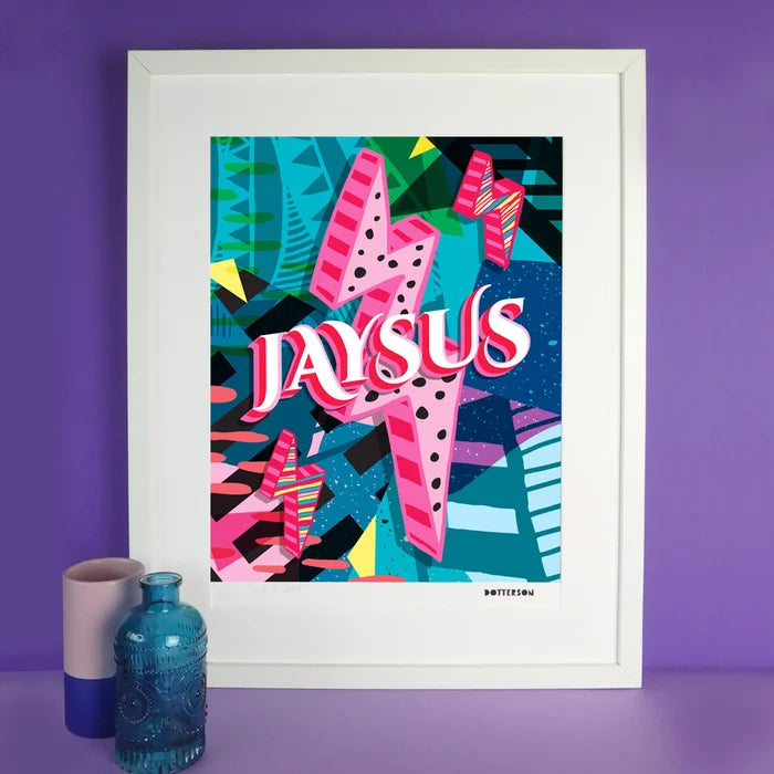 Jaysus A3 Dotterson Print