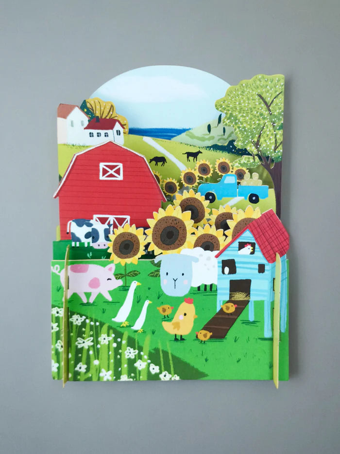 Farm Yard Pop Up Card