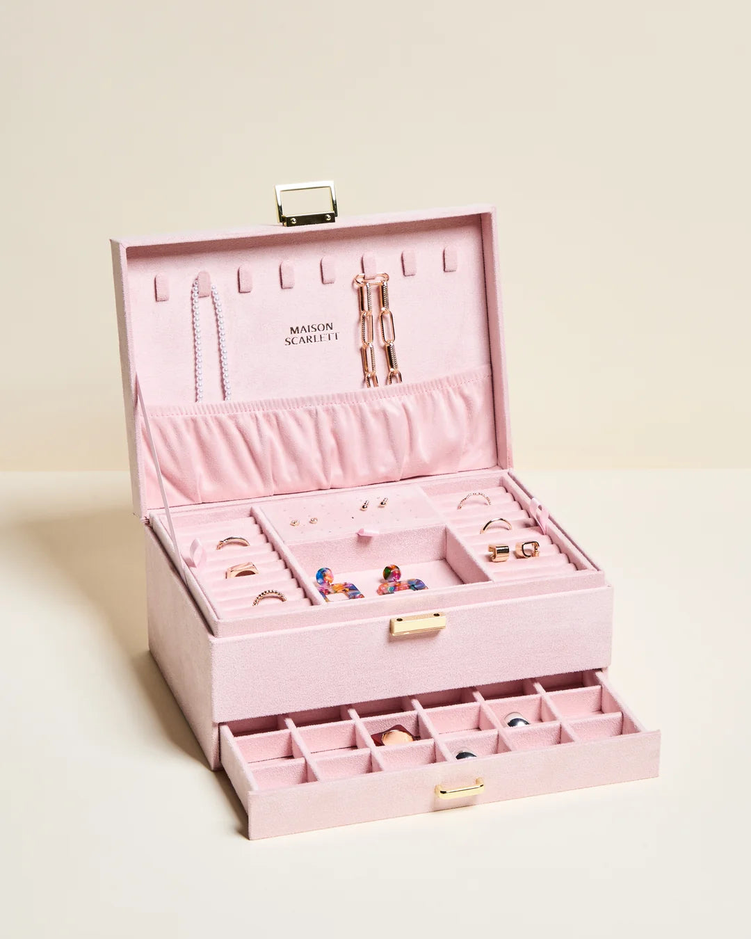 Denise Velvet Jewelry Box