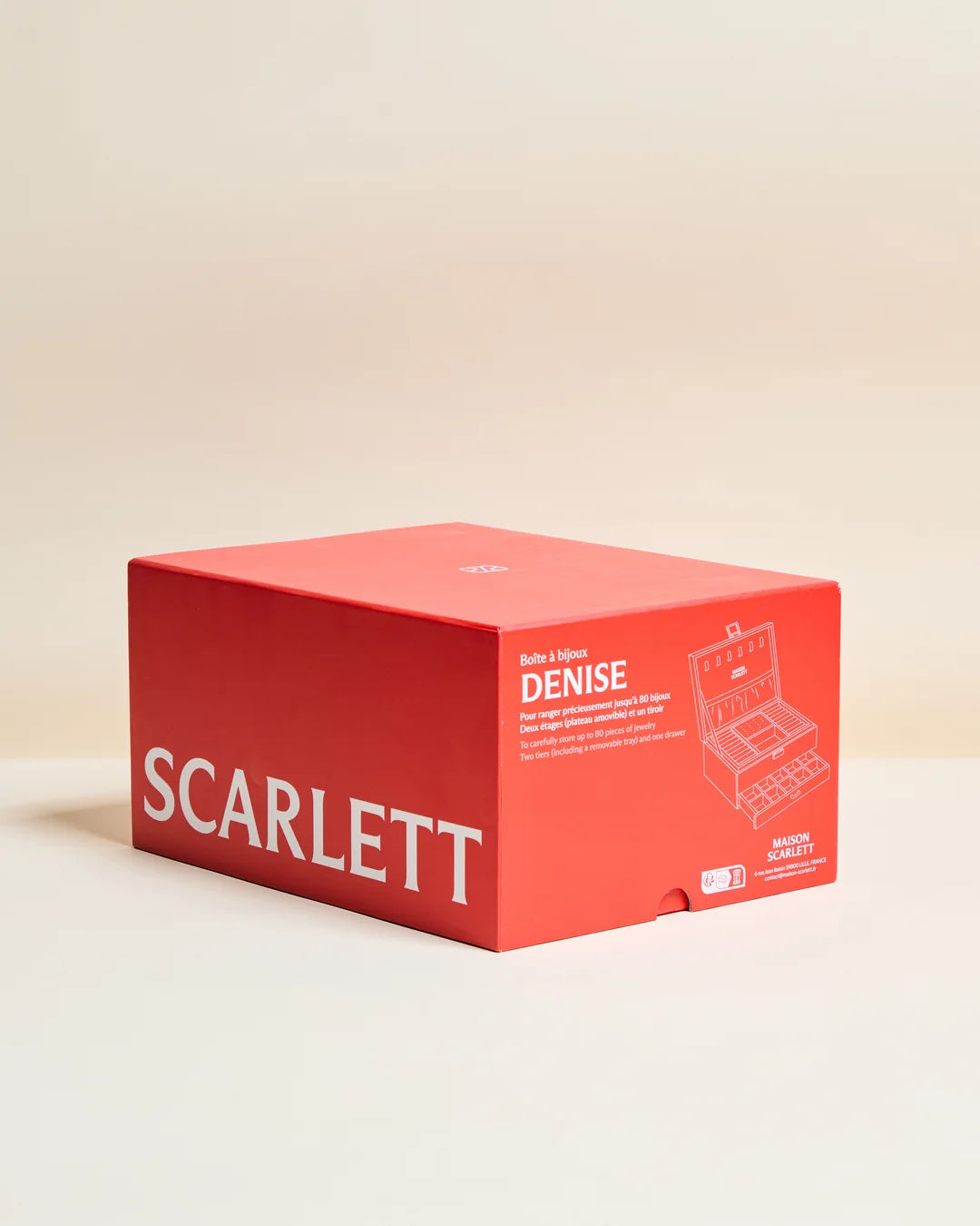 Denise Velvet Jewelry Box