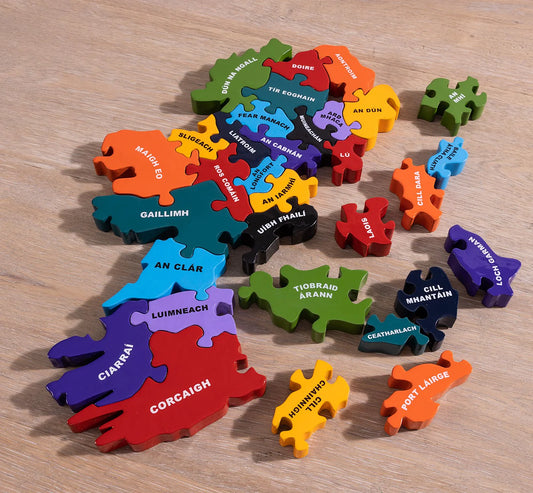 Map of Ireland Jigsaw Puzzle - As Gaeilge