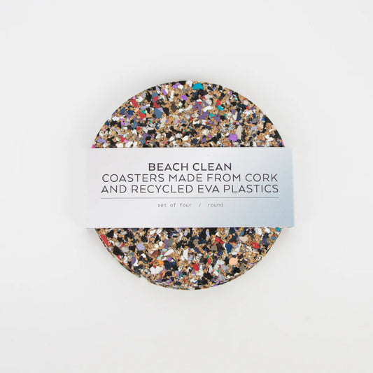 Beach Clean Coasters Round - Set of 4