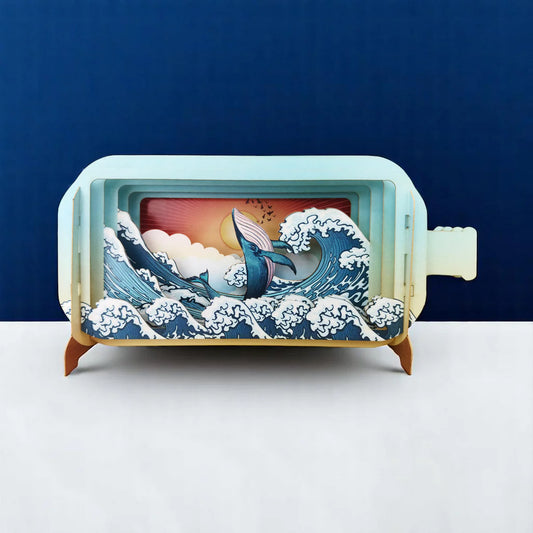 Sunrise Whale - Pop Up Card