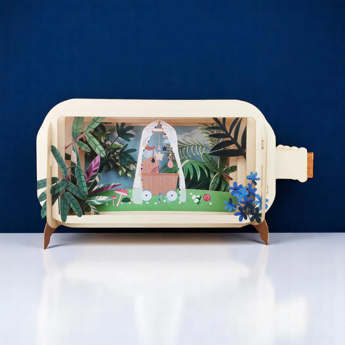 Baby Crib Cream - Pop Up Card