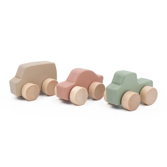 Wooden Mini Car Set