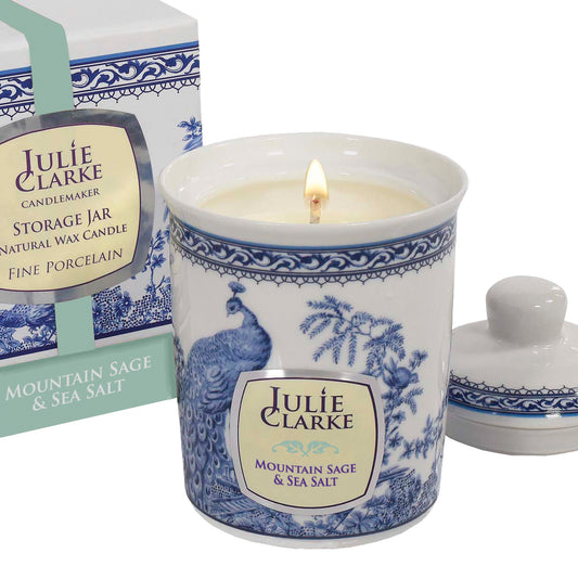 Mountain sage & Sea Salt Peacock Candle
