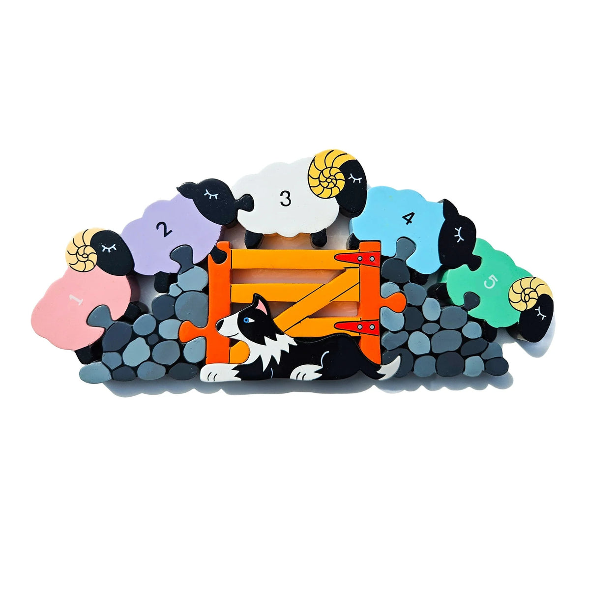 Sheep Numbers Row Jigsaw Puzzle