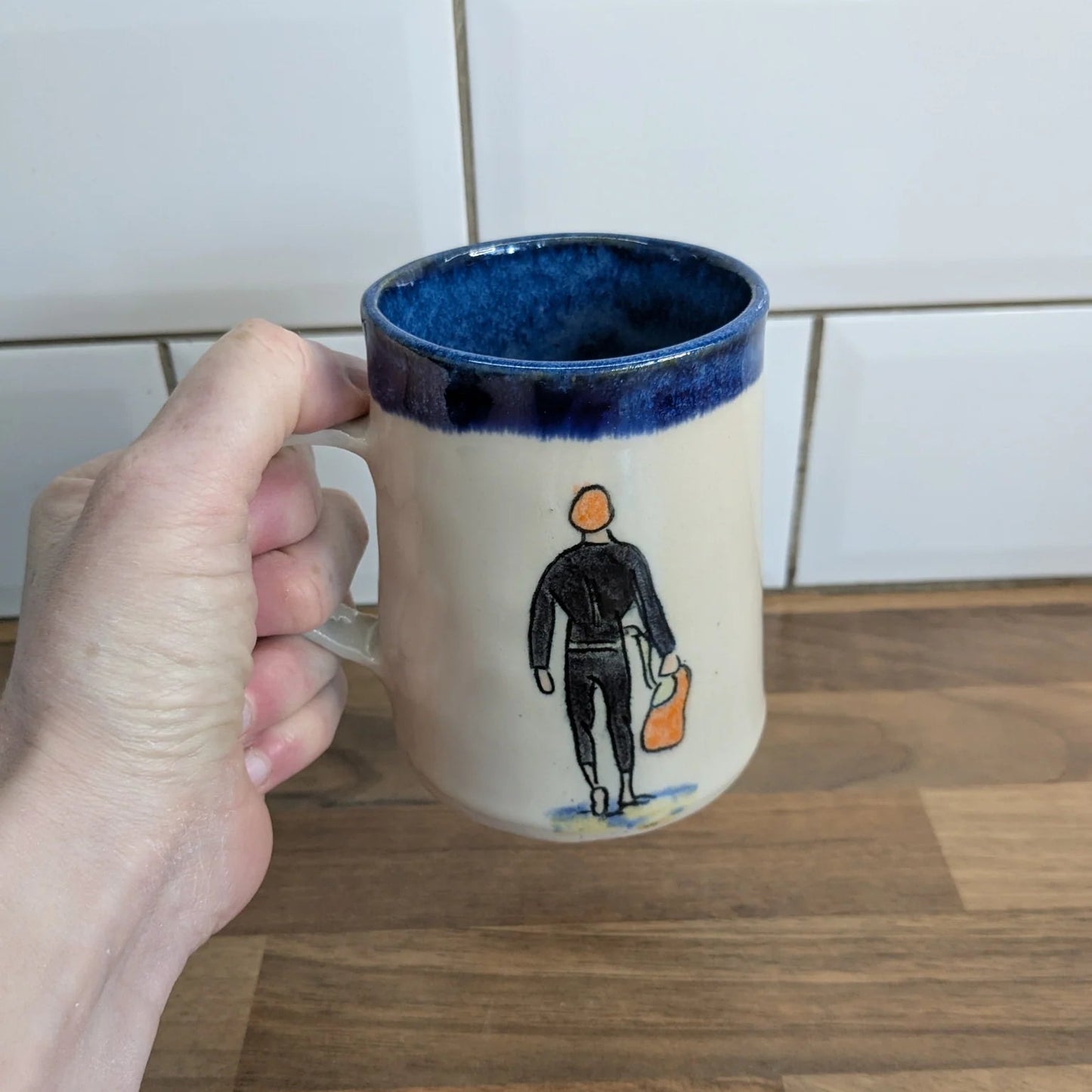 Open Water Swimmer Ceramic Mug