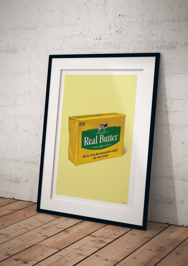 Real Butter A4 Print