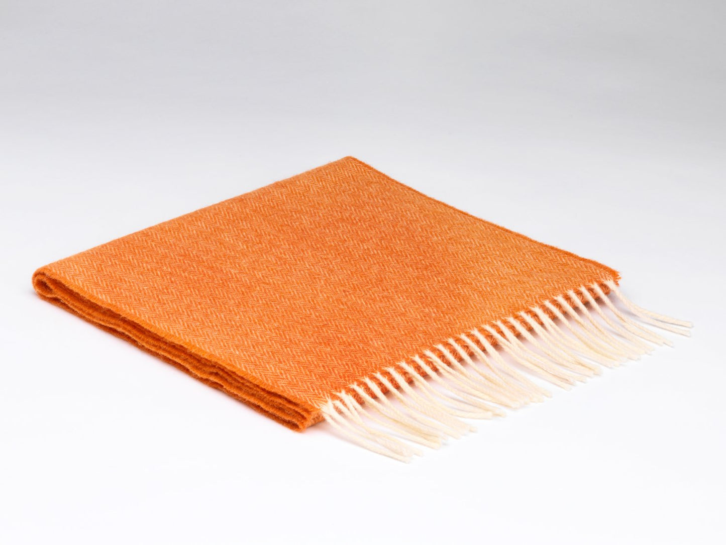 Orange Herringbone McNutt Scarf