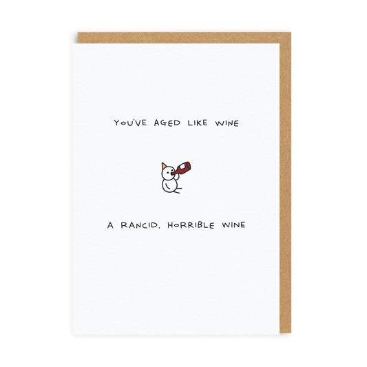 Aged Like Wine Ohh Deer Card