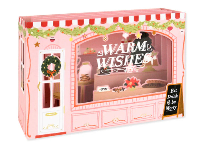 Pop Up Card Warm Wishes Pink