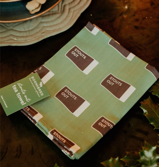 Stouts Out Tea Towel