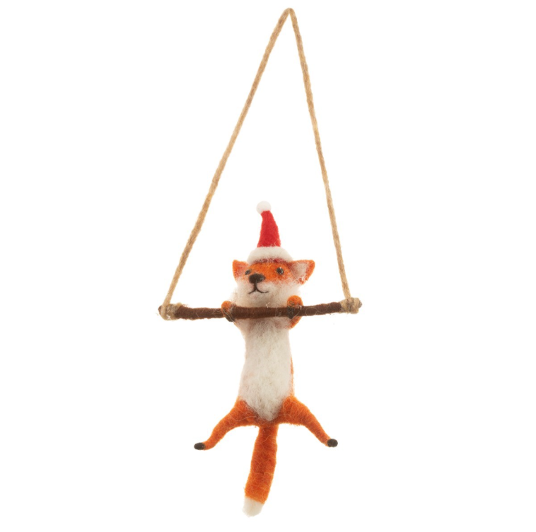 Festive Fox Decoration