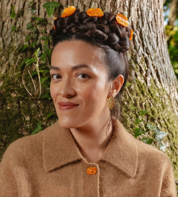 Pumpkin Claw Clip
