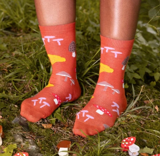 Mushroom Cotton Socks