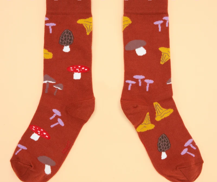 Mushroom Cotton Socks