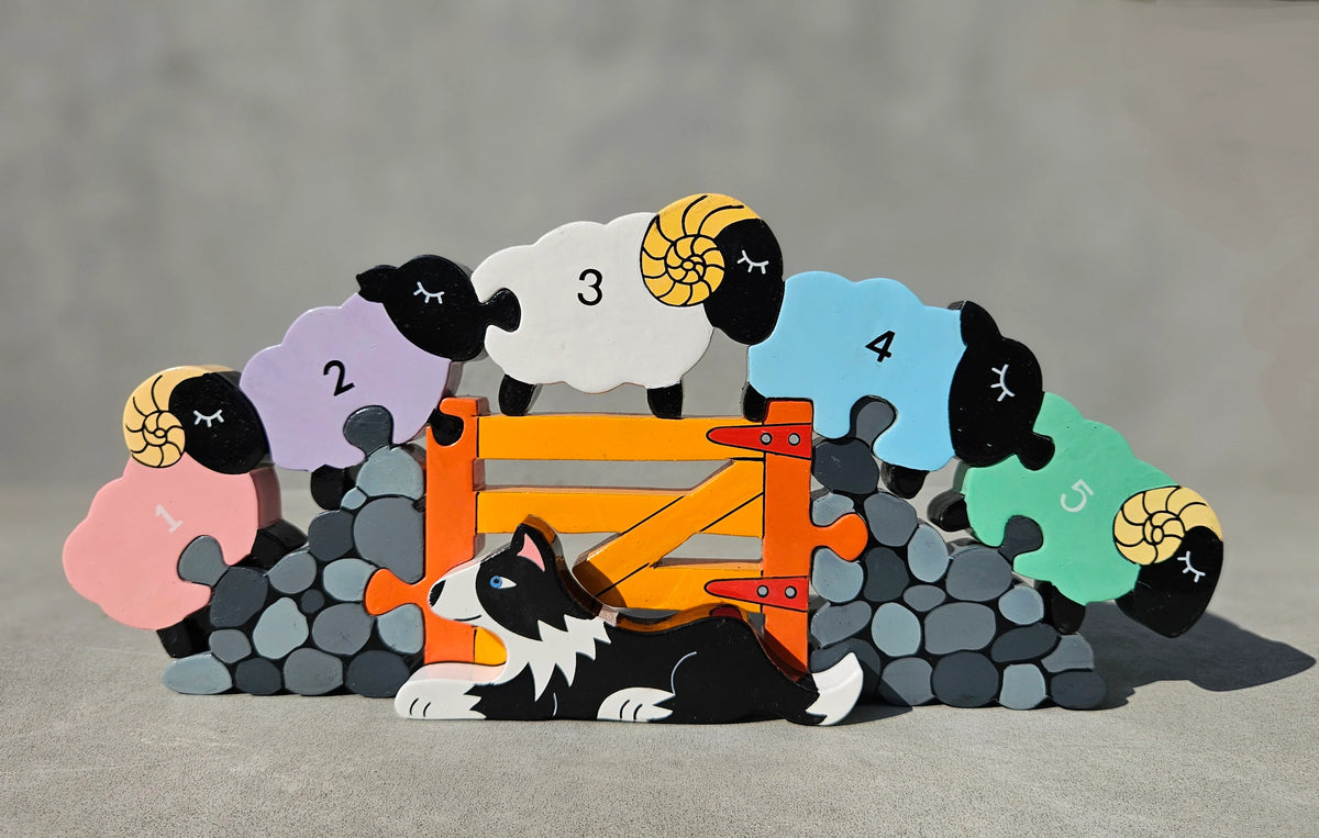 Sheep Numbers Row Jigsaw Puzzle