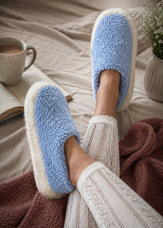 Sheep by the Sea Wool Slippers