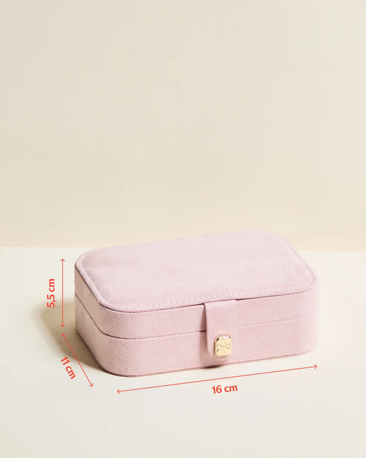Brigitte Velvet Travel Jewelry Box