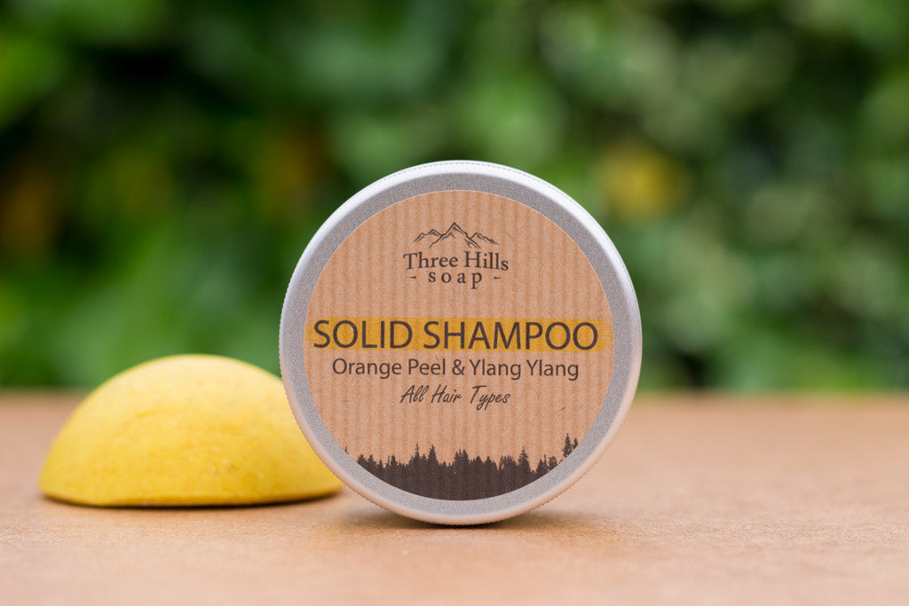 Solid Shampoo For All Hair Types - Orange Peel & Ylang Ylang