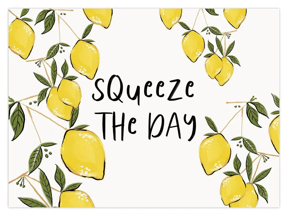 Squeeze The Day A4 Print