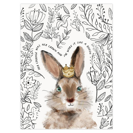 Queen Rabbit 8x6 Print