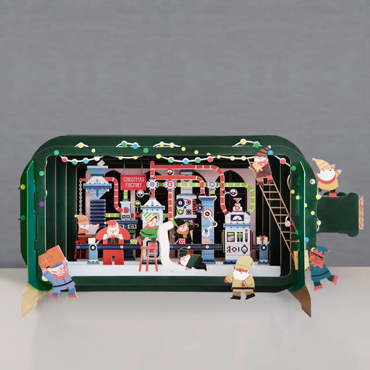 Christmas Factory Pop Up Card