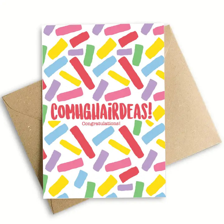Comhghairdeas Confetti - Prints of Ireland Card