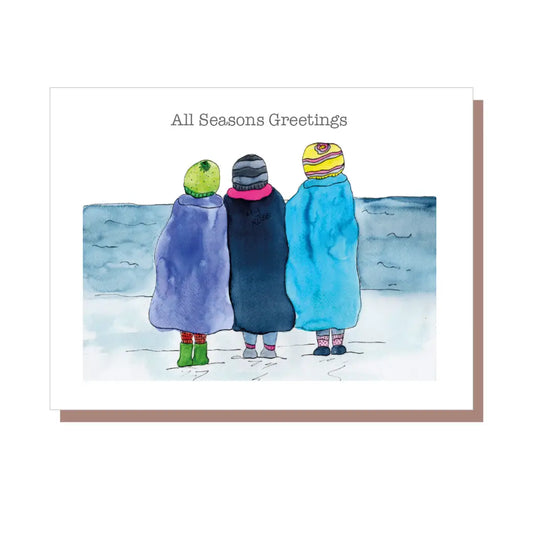 All Seasons Greeting - 3 Sea Swimmers Standing