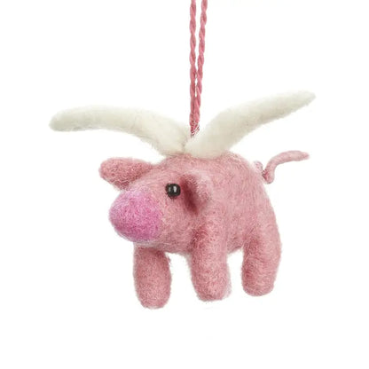 Christmas Decoration Felt Pig