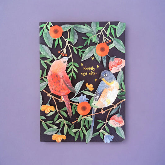 Happily Ever After Birds Pop Up Card