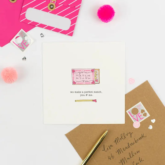 Perfect Match - Pickled Pom Pom Card