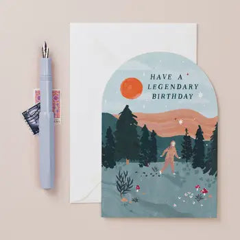 Legendary Big Foot Birthday Card