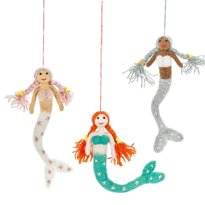 Christmas Decoration Felt Mermaid