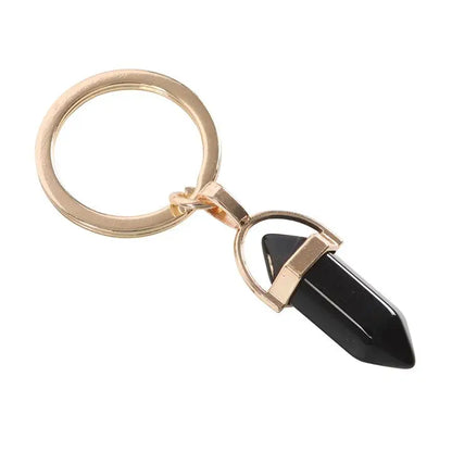 Black Obsidan Grounding Keyring