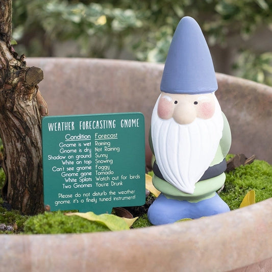 Terracotta Weather Forecasting Gnome Garden Ornament