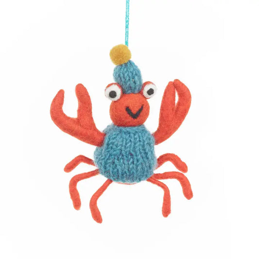 Christmas Decoration Felt Crab