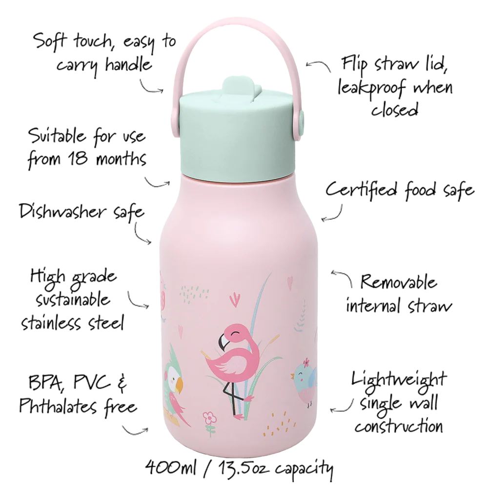 Birds Water Bottle 400ml/14oz