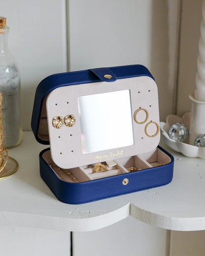 Small Brown Leather Jewellery Box